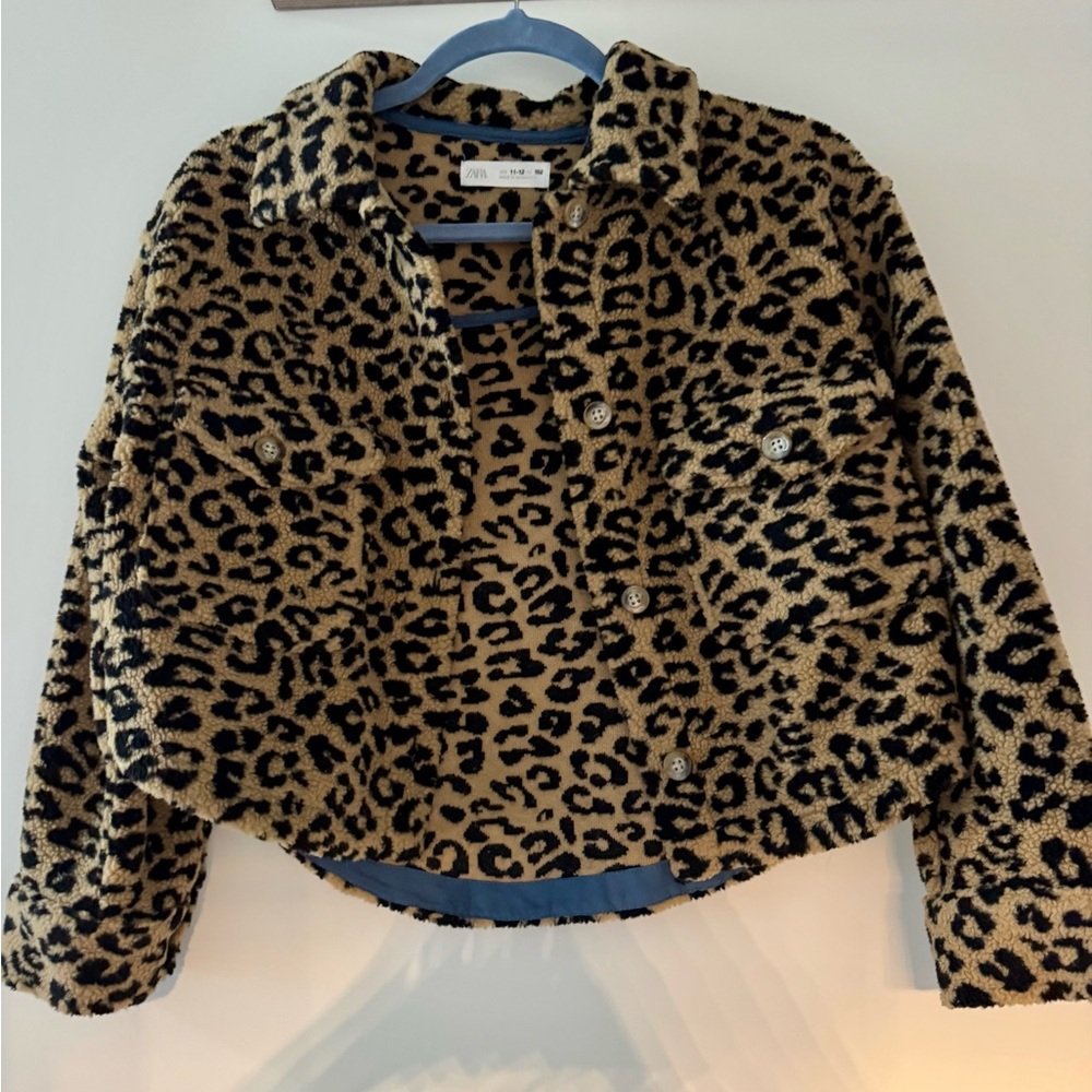 Zara fleece shirt jacket